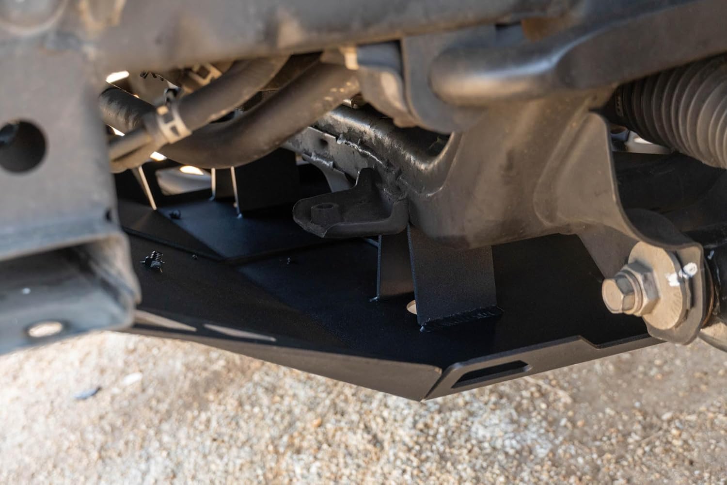 DV8 Front Skid Plate for 2016-2023 Toyota Tacoma | Features Oil Filter & Drain Bolt Access Covers | Pairs with DV8 Front Bumpers for 3rd Gen Tacoma | Fully Bolt-On | Micro-Texture Black Powder Coat