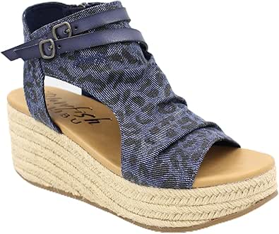 Blowfish Malibu Heidi Wedge Sandal In Black Blowfish Berkley