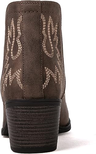 Vista 5 de GLOBALWIN Botas de tobillo para mujer, botas vaqueras del oeste