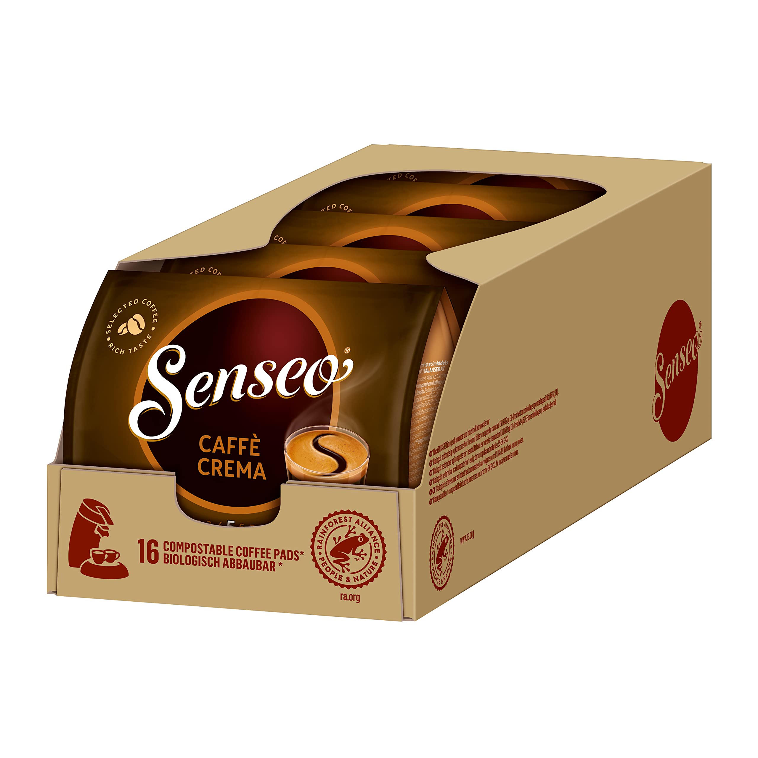 Senseo Pads Caffè Crema 80 saszetek kawy UTZ 5 x 16 napojów