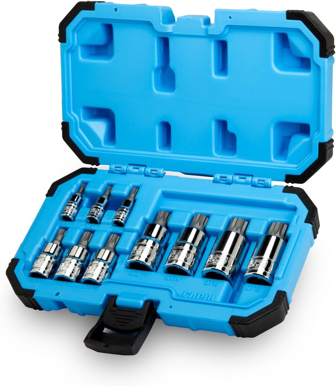Qnkaa Spline Socket Bit Set 10pcs Square Triple Silver M4 - M18 ...