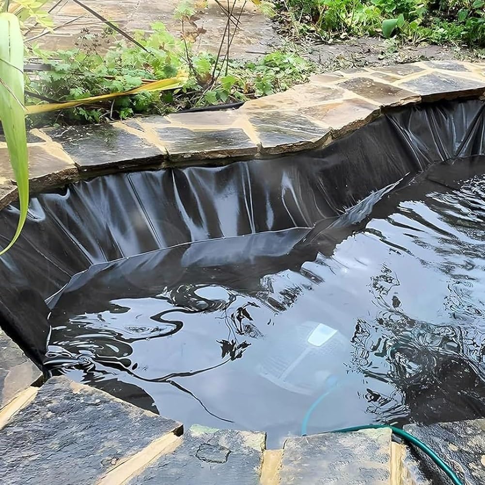 Teichfolie 20Mil/0,5mm, biegsam und leicht zu schneiden, perfekt für Gartenbrunnen, Wasserfälle und Pflanzkästen. Erhältlich in den Größen 7x10ft, 10x13ft, 10x15ft, 15x20ft und 20x25ft (3,0X