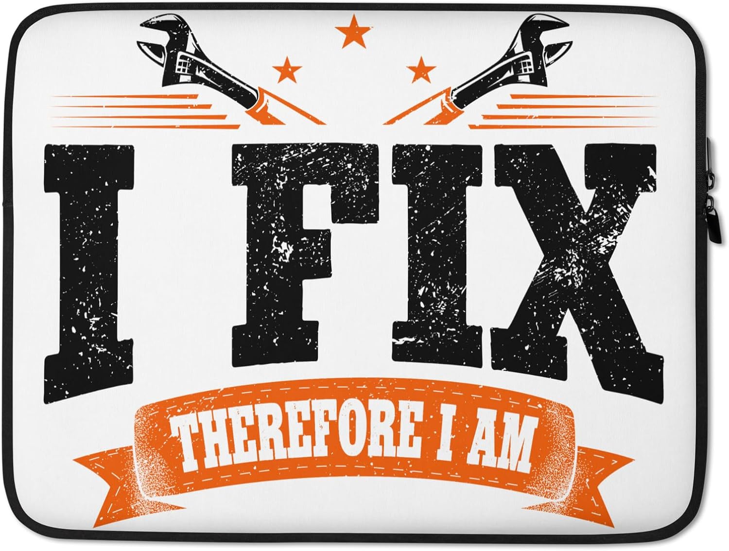 I Fix Therefore I Am Handyman Repair Tools Craftsmen Graphic Laptop Sleeve