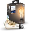 Philips Hue White Filament ST72 Single Smart LED Bulb [E27 Edison Screw] with Bluetooth, Works with Alexa, Google Assistant and Apple HomeKit