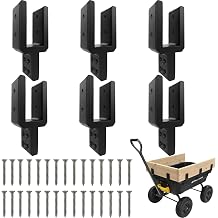 Garden Cart Sidewall Attachments Fits Gorilla Cart 7 & 12 Cu/Ft and Similar Wagon/Trailer, Increase Carts Capacity, Set of 6, Include 30pcs Screws