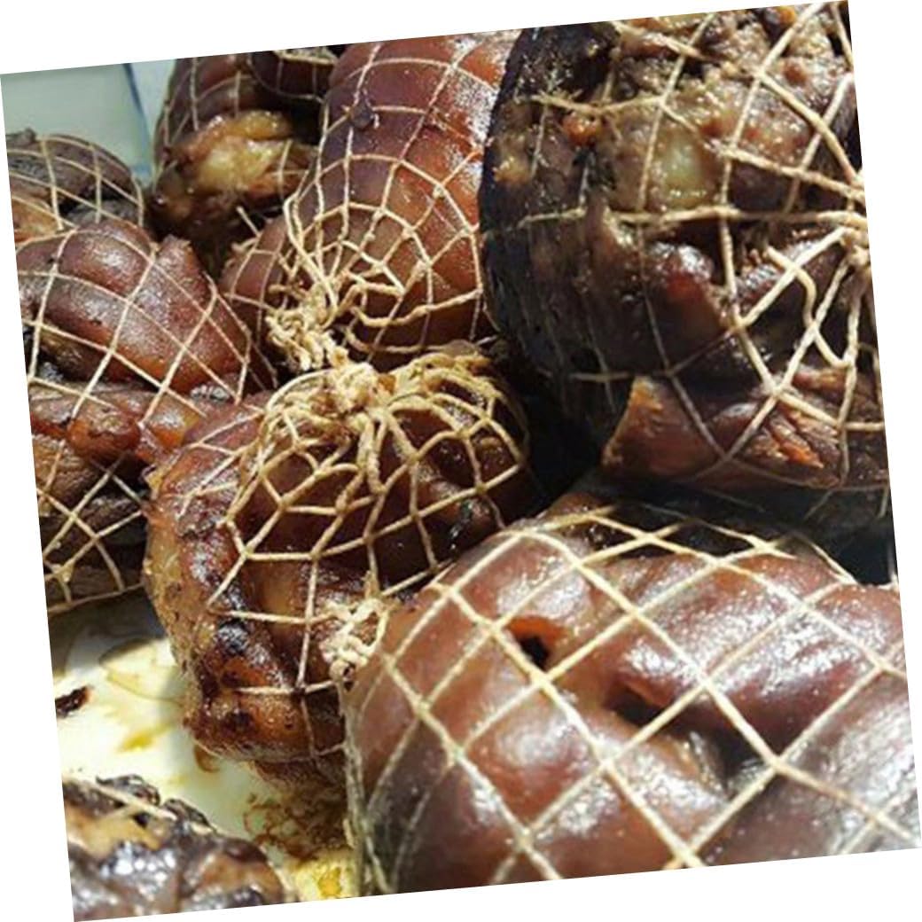 8pcs Meat Netting Roll for Sausage Casing Kitchen Use for Roasting Curing Pork Beef and Ham Material for Home Professional Cooking