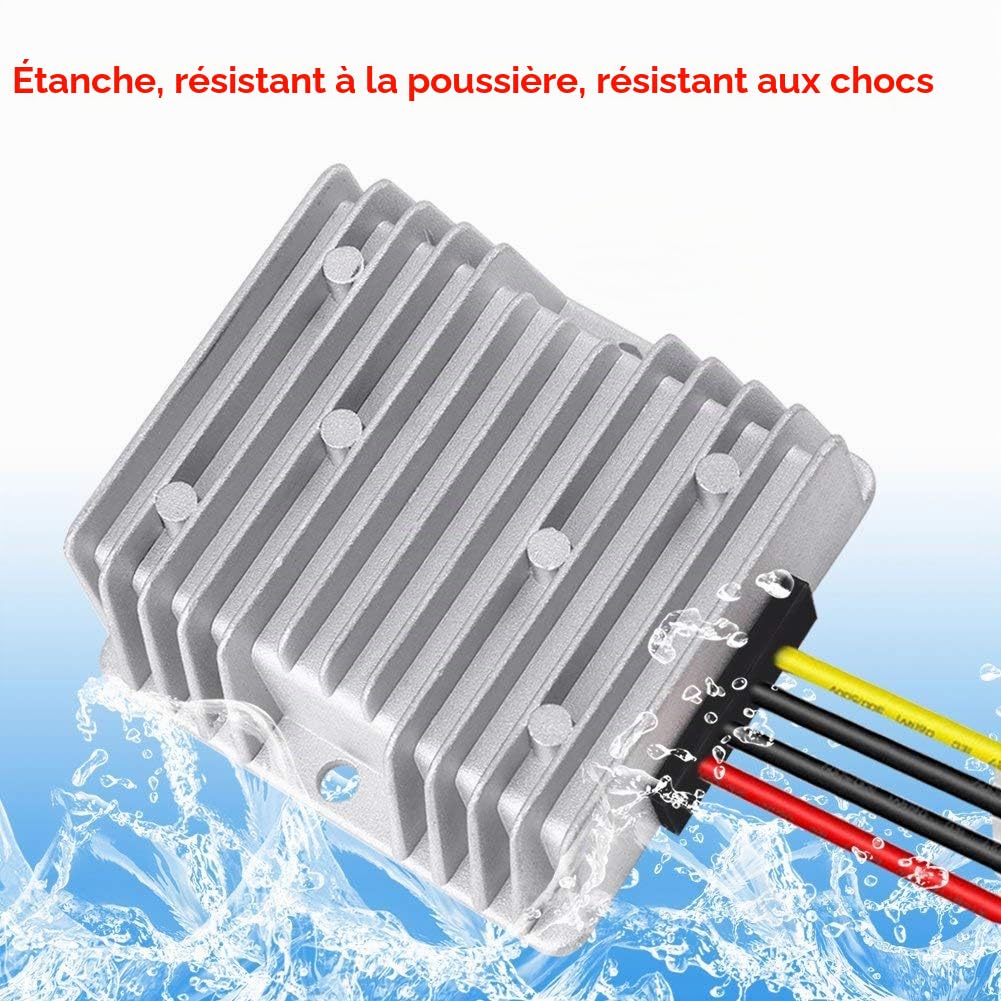 DC-DC Module Convertisseur de Puissance Elévateur Transformateur de Tension Imperméable Entrée 5-11V Sortie 12V 10A 120W
