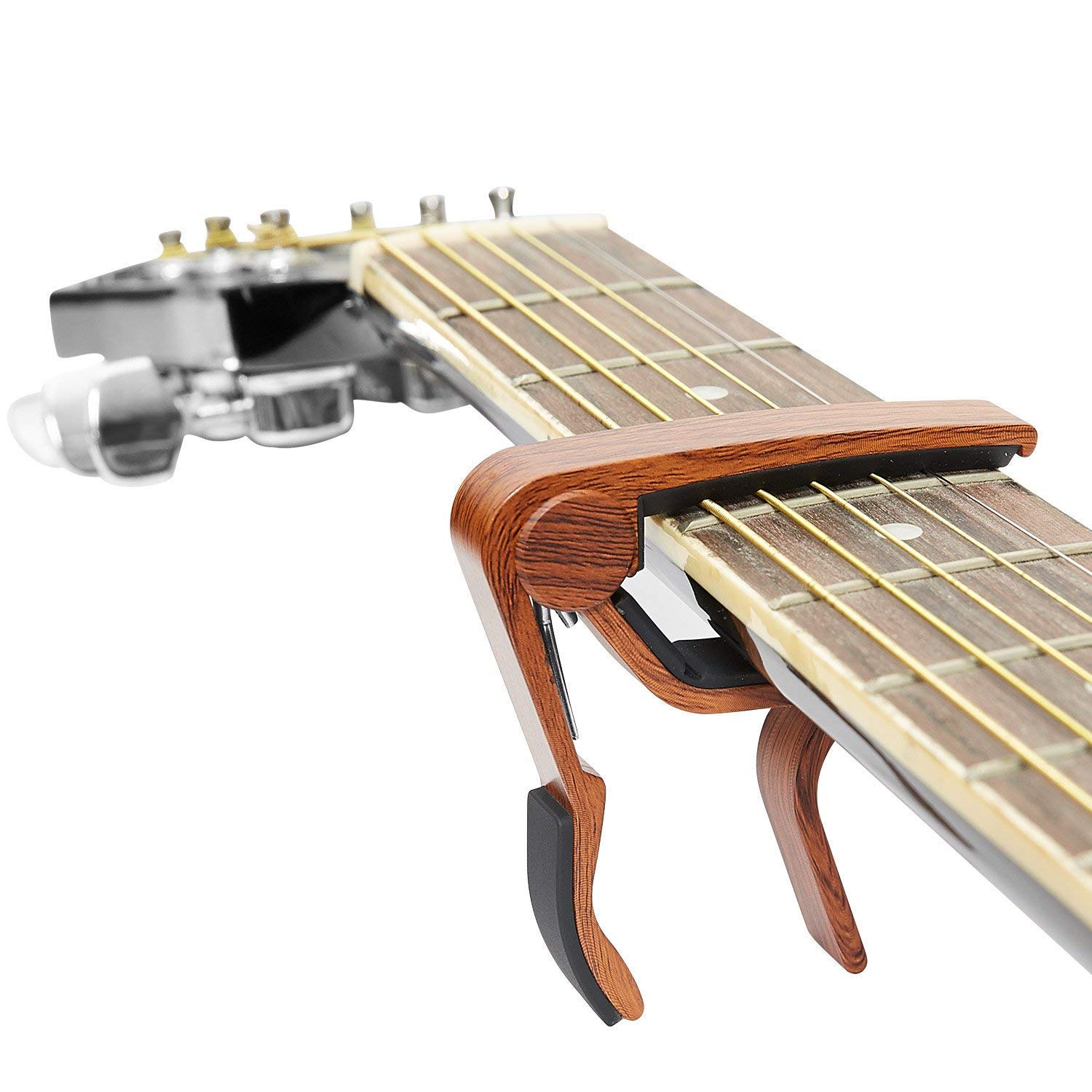 Capotasto Chitarra Universale Con 12 Plettri - Per Chitarra, Ukulele E Basso | Gudotra - Foto 3