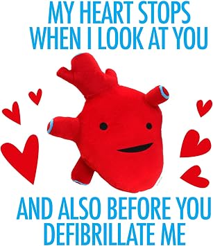 I Heart Guts Heart Plush - I Got The Beat! - 10 Cute Educational Organ Toy Surgery Cardiologist Funny Get Well Recovery Gift for Nurse Patients Medical Student Science Teacher STEM Anatomy Plushie