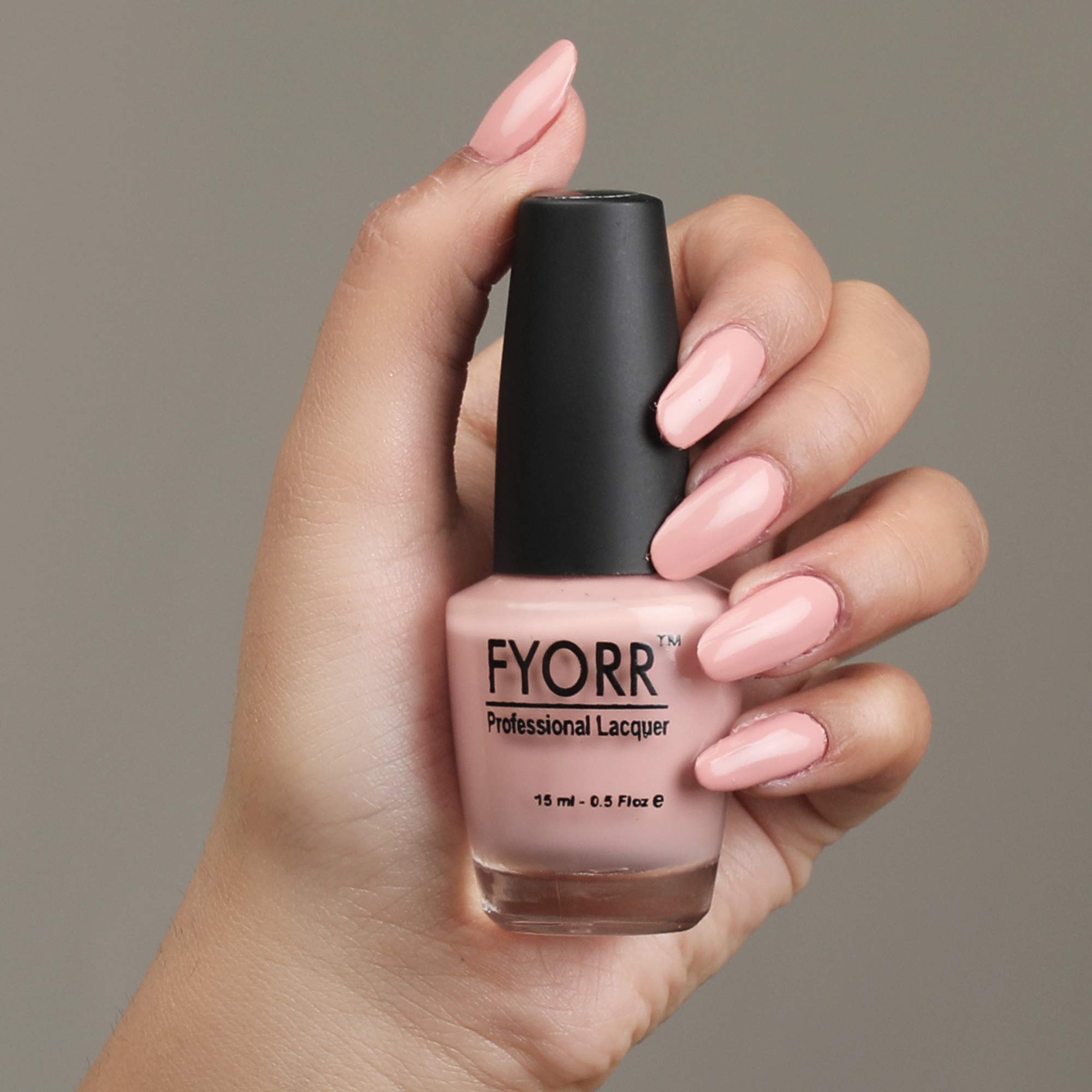 Light Pink Nude Matte Nail Polish Long Lasting Smooth Finish Nail Enamel (Barelythere),15Ml-image-29