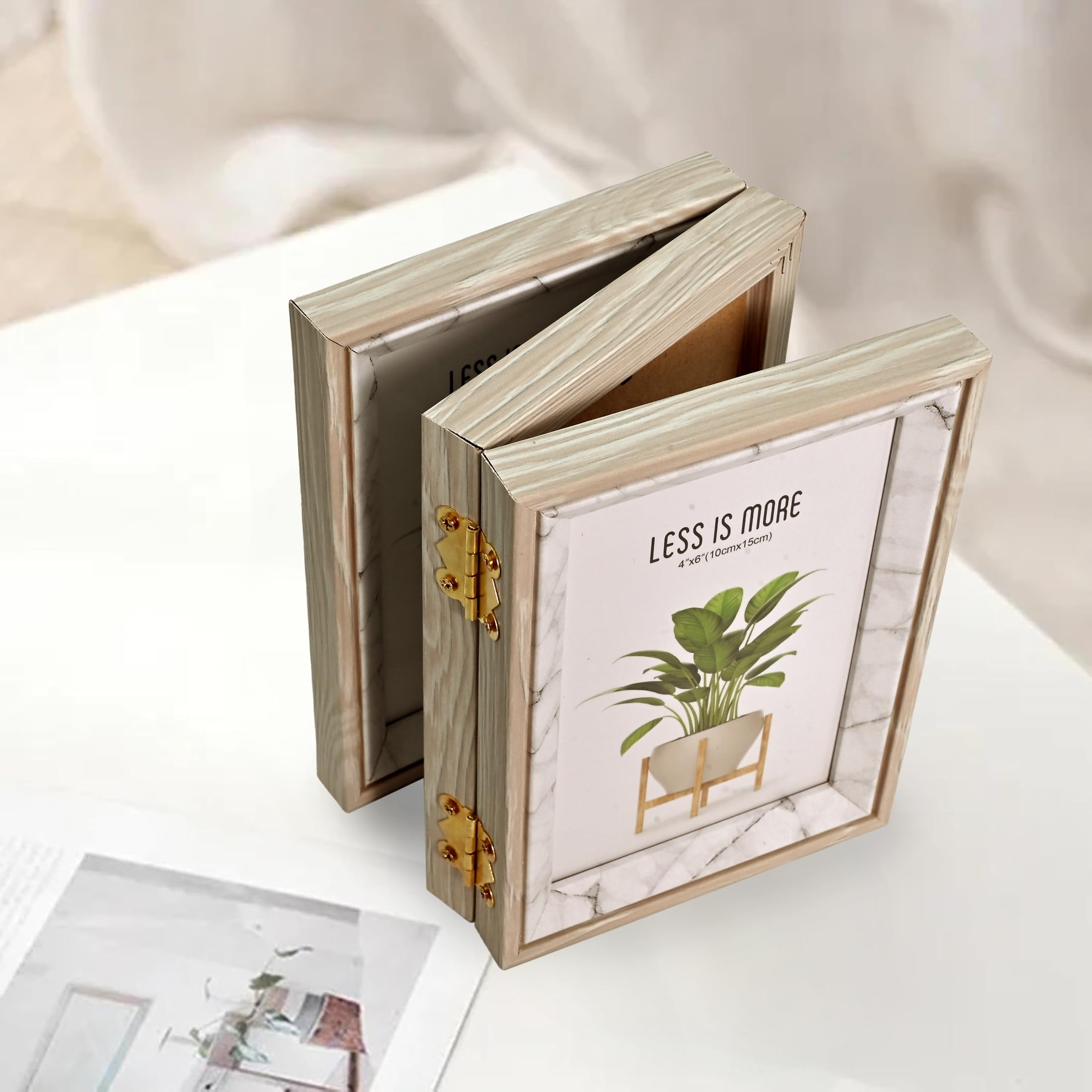 Cortina Gray Rotating Photo Frame - Display Memories -4