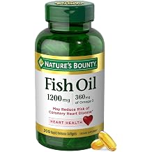 Fish Oil 1200 Mg, Omega-3, 200 Softgels (Pack of 1)