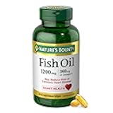 Nature's Bounty Fish Oil Omega 3 Supplements - Supports Heart Health, 1200 Mg Fish Oil, Omega-3, 200 Softgels (Pack of 1)