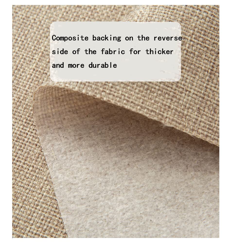 Tela de Lino Tela de Costura de Lino Natural Fabricación de Prendas de Vestir Tela de Lino Artesanal para tapicería Decoración de macetas y manteles Cortinas Bolsas de Mano