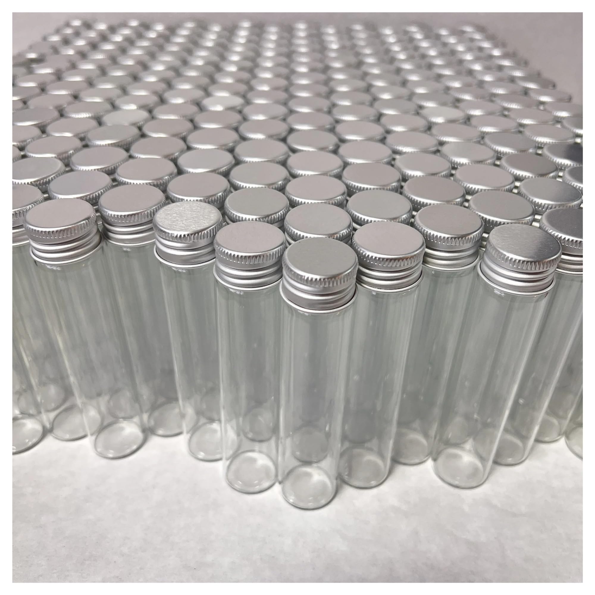 MENGKE 28/50 PCS 25ml Clear Glass Bottles With Lids 13×22×100mm Tiny Decorative Jars DIY Crafts Mini Test Tube Transparent Vials(50 pieces)