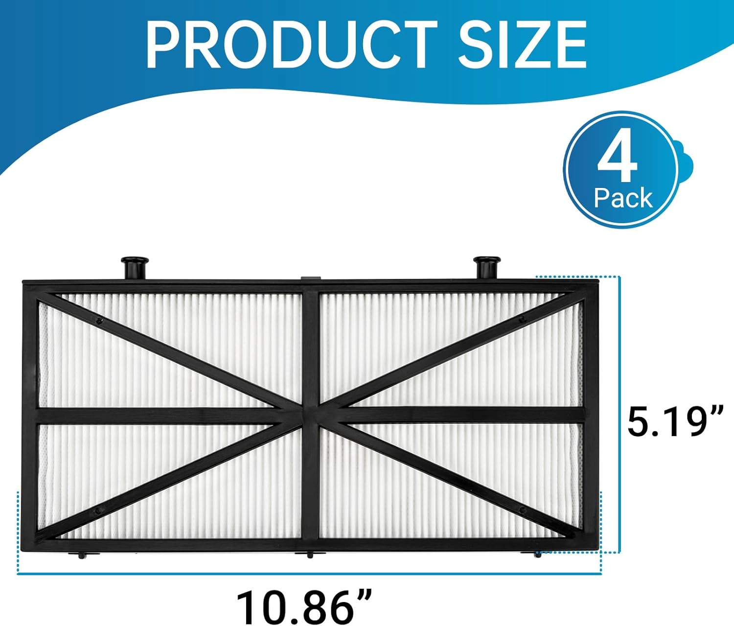 9991425-R4 Ultra Fine Cartridge Filter Compatible with Dolphin Nautilus Deluxe 4 Deluxe 5 Triton Premier Model Robotic Pool Cleaners, Pack of 4