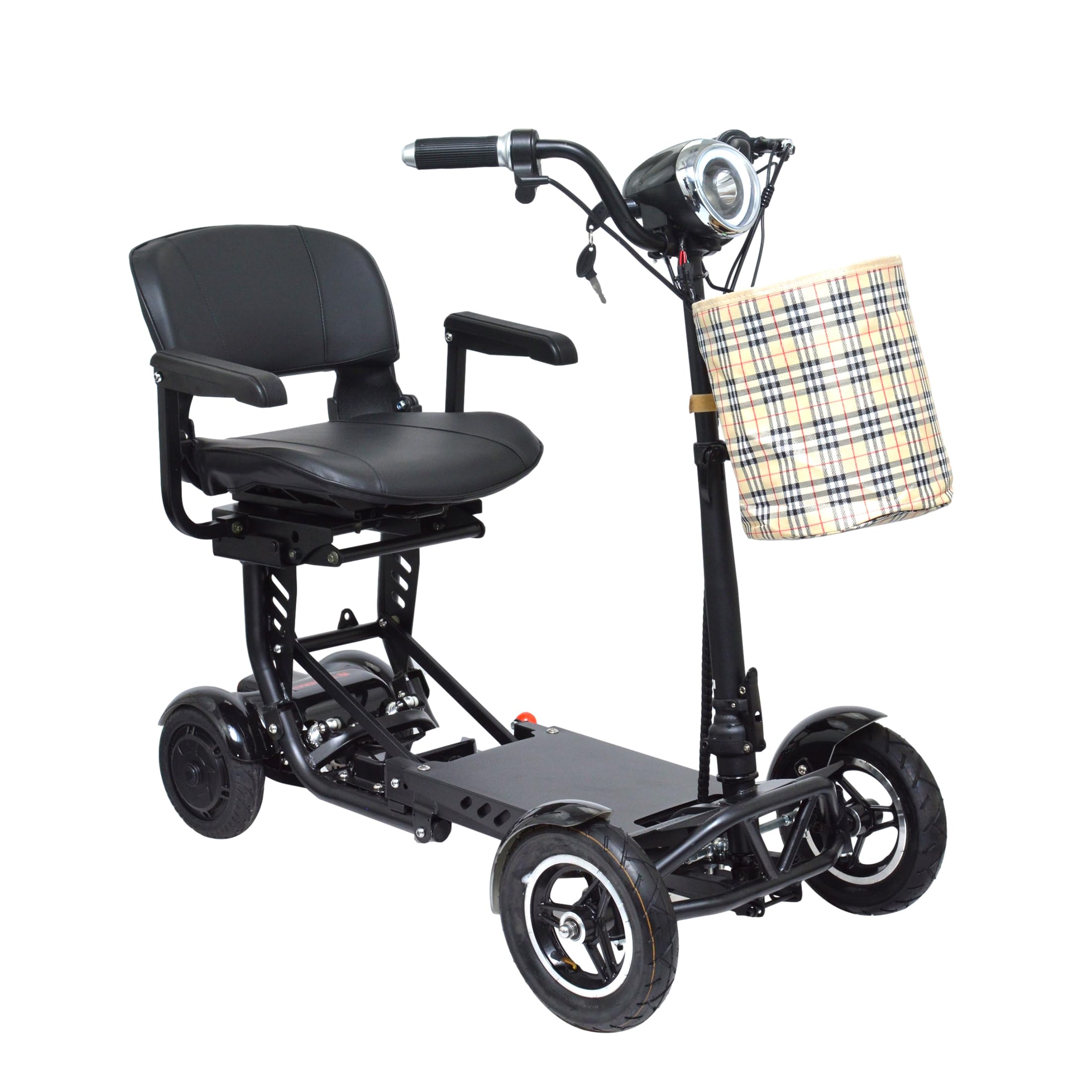 ComfyGO MS-3000 Electric Scooter for Adults, Foldable Motorized Scooters for Seniors,4 Wheeler Mobility Scooter with Chair,Scooter Eléctrico para Adultos,16" Wide Seat,16 Miles Long Battery Range