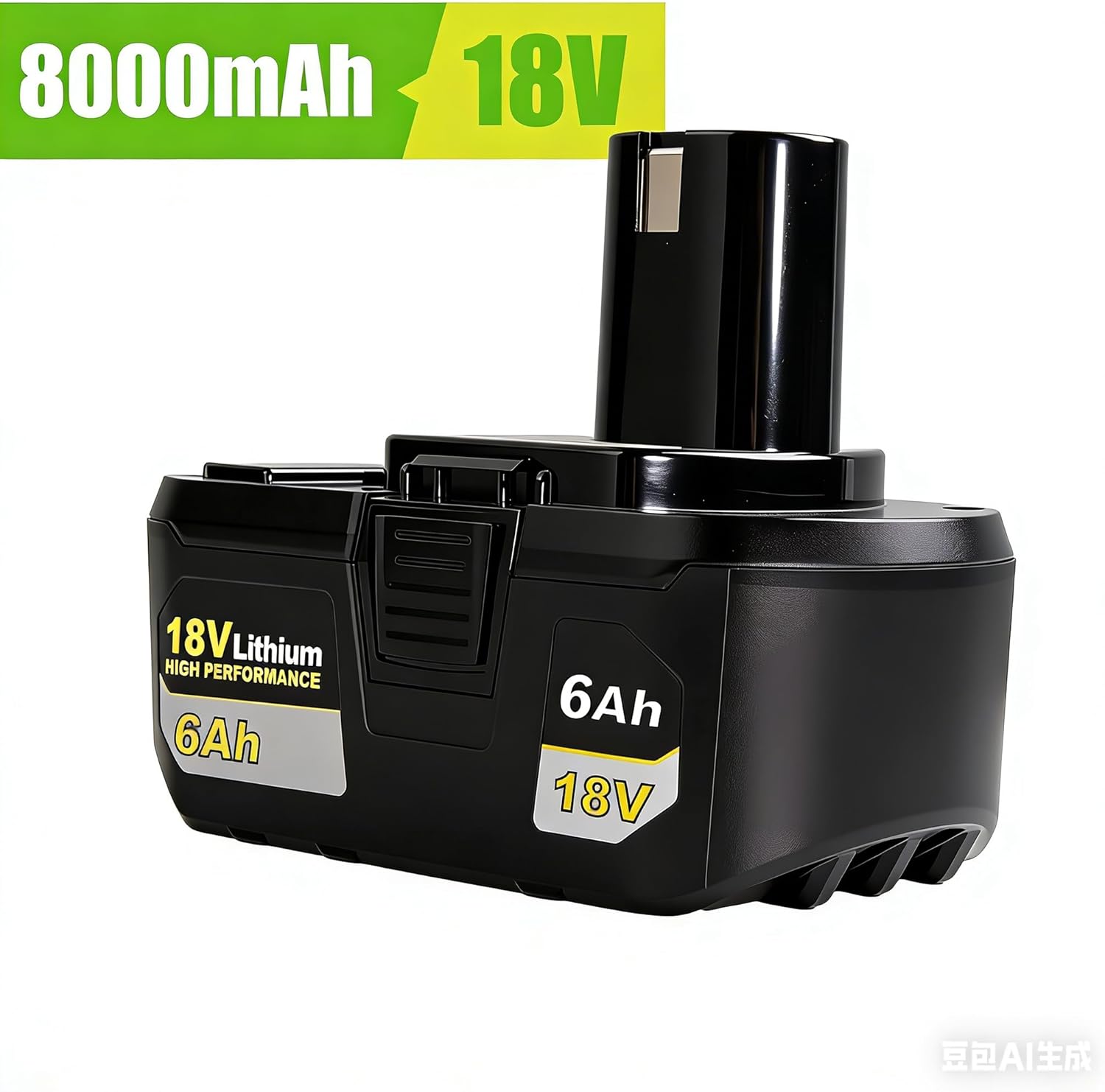 Upgraded 6.0Ah 18V Battery Replacement Compatible with Ryobi 18V ONE+ Battery PBP005 PBP004 PBP003 PBP002 P102 P103 P104 P105 P107 P108 P109 P122 Lithium-ion Cordless Tool (2Pack 18V 6.0Ah-Popular)