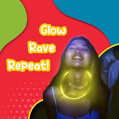 Miniatura 5 de Windy City Novelties Collares Glow Stick de 22" - Paquete de 50
