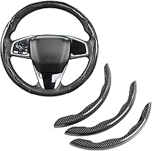 Sponsored You’re seeing this ad based on the product’s relevance to your search query.Learn more about this advertisement GIANT PANDA Carbon Fibre Pattern 3 Piece Steering Wheel Cover - Universal Fit for Round and D Shaped Steering Wheels, Non-Slip, Grey