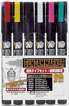 GSI Creos Gundam Marker Ultra Fine Set 6 Markers
