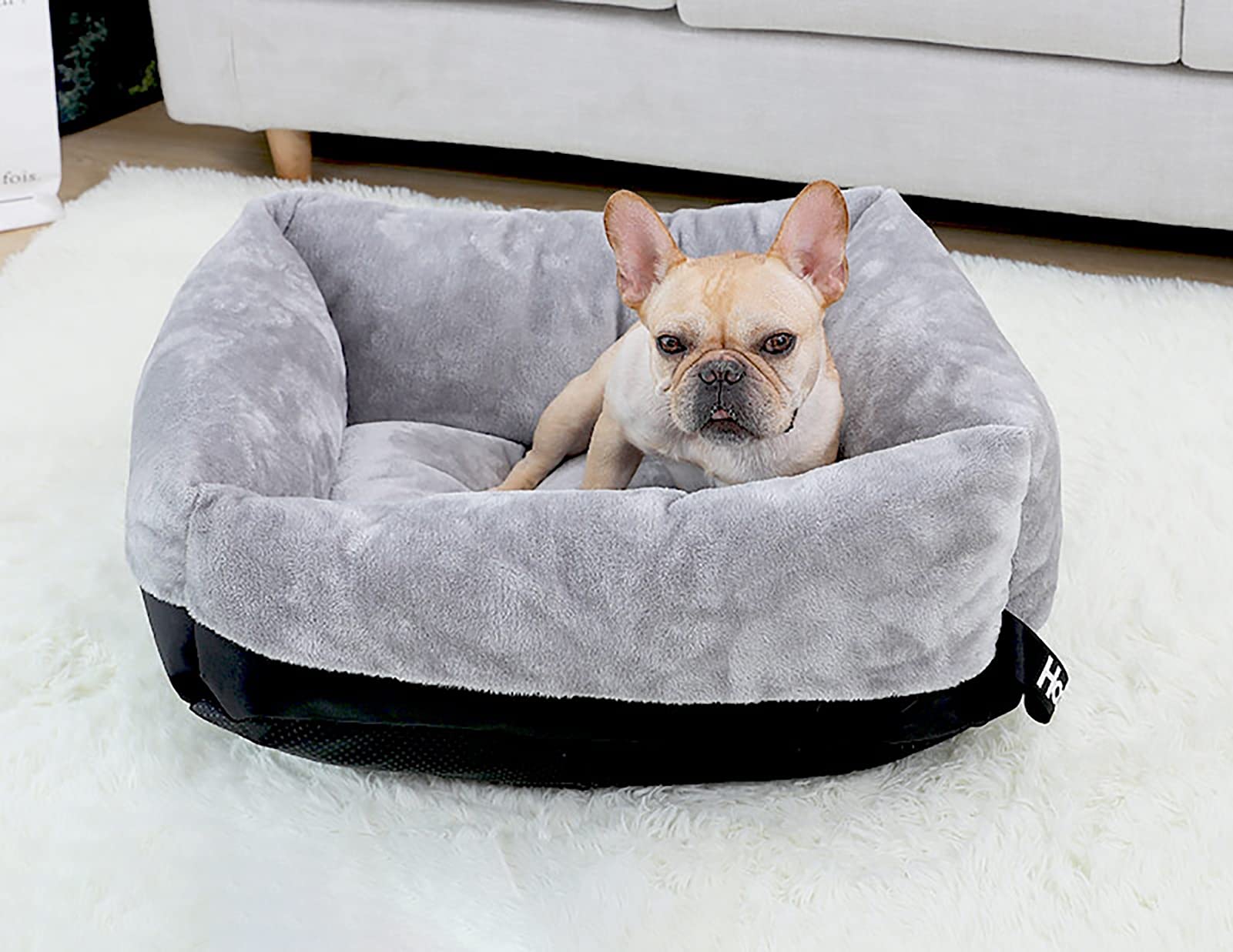 Extra Kleines Hundebett Für Transportbox (55,9 Cm) | Superweicher Plüsch, Waschbar & Rutschfest | In Lila & Anderen Farben