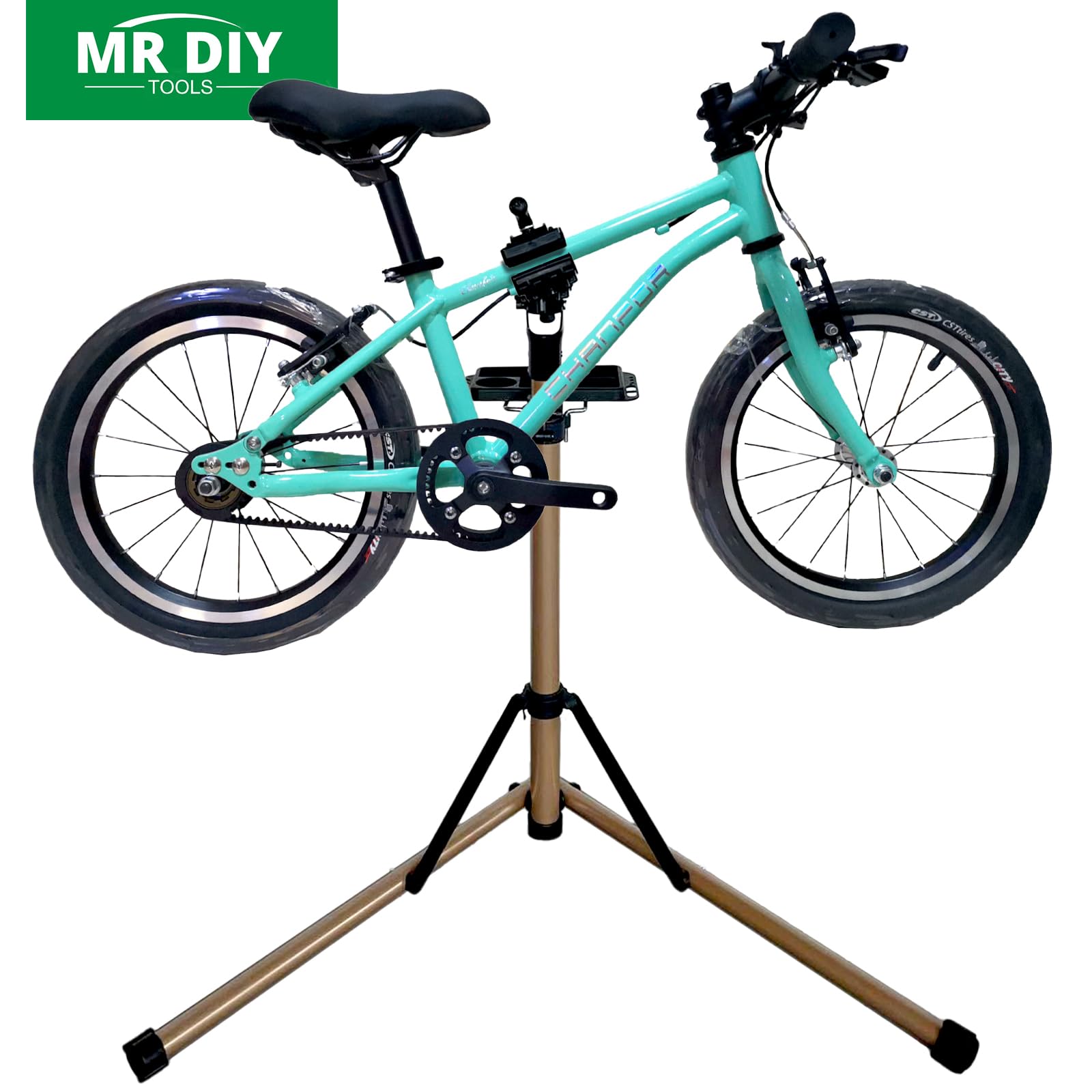 Bike Repair Stand Bicycle Stand for Mechanic Maintenance Rack Road Mountain Lightweight & 360 Adjustable Quick Release Portable Whole Aluminum Alloy for MTB Max 110lbs