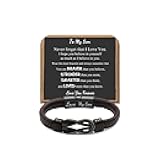 G𝗶𝗳𝘁𝘀 𝗳𝗼𝗿 M𝗲𝗻 K𝗻𝗼𝘁 B𝗿a𝗰𝗲𝗹𝗲𝘁, Christmas Birthday Anniversary Valentines Fathers Day Ideas Gifts for Dad Husband Boyfriend Son New Dad Stepdad Bracelets for Men