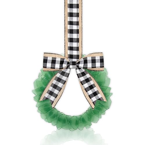 Green Sea Glass Wreath - Handmade 8 Inch Small Christmas Wreath, Kitchen Cabinet Wreaths Coastal Style Christmas Decor Wreaths for Home, Door, Window, Chair and Wall