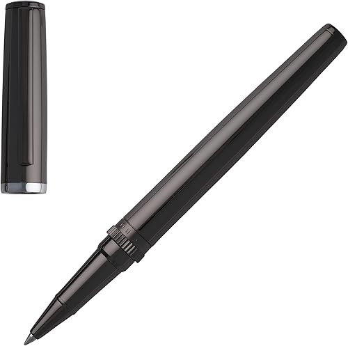 HUGO BOSS Bolígrafo Engranaje Metal Cromo Oscuro