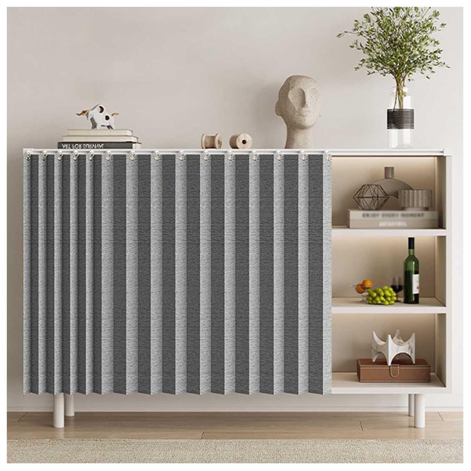 Rideau de café filtrant la lumière pour masquer placard sans percer 180x90cm