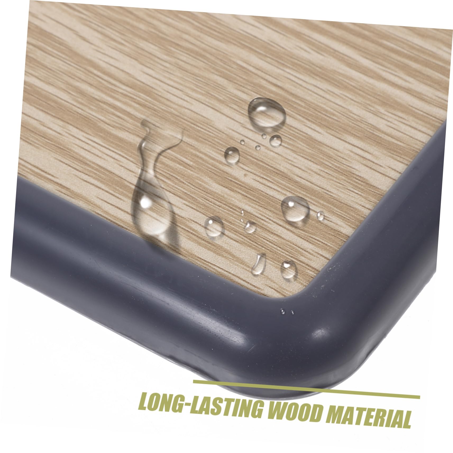 Levemolo Wooden Stool Seat Top 34x24cm Replacement Stool Part Easy to Clean Home Decor Assurance