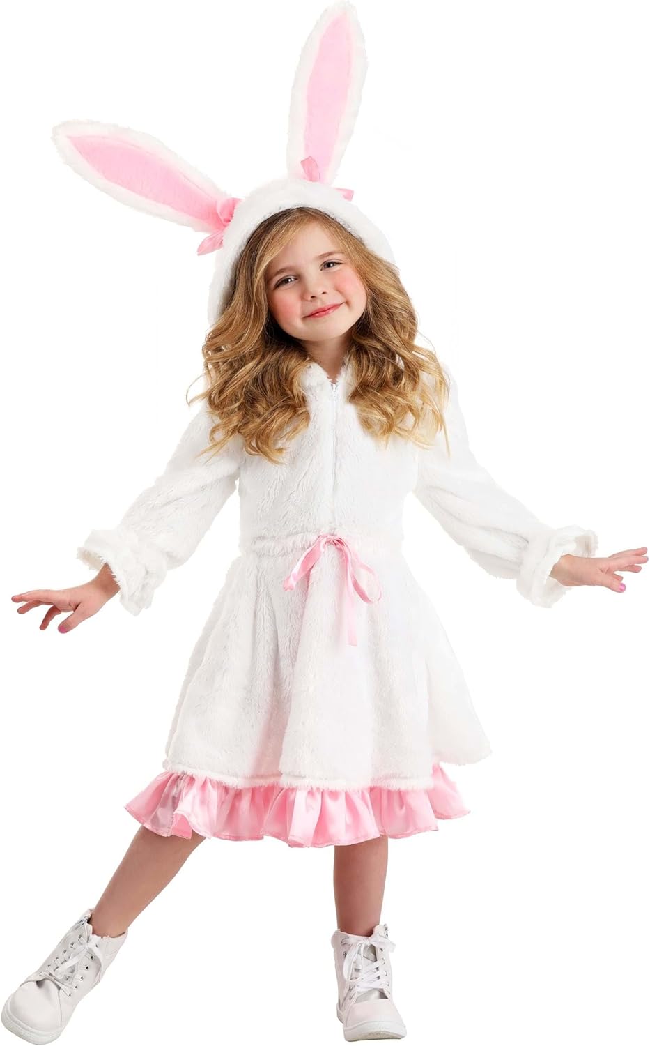 Enchanting Toddler Fuzzy White Rabbit Costume | Hop Into The Holiday In Furry Style