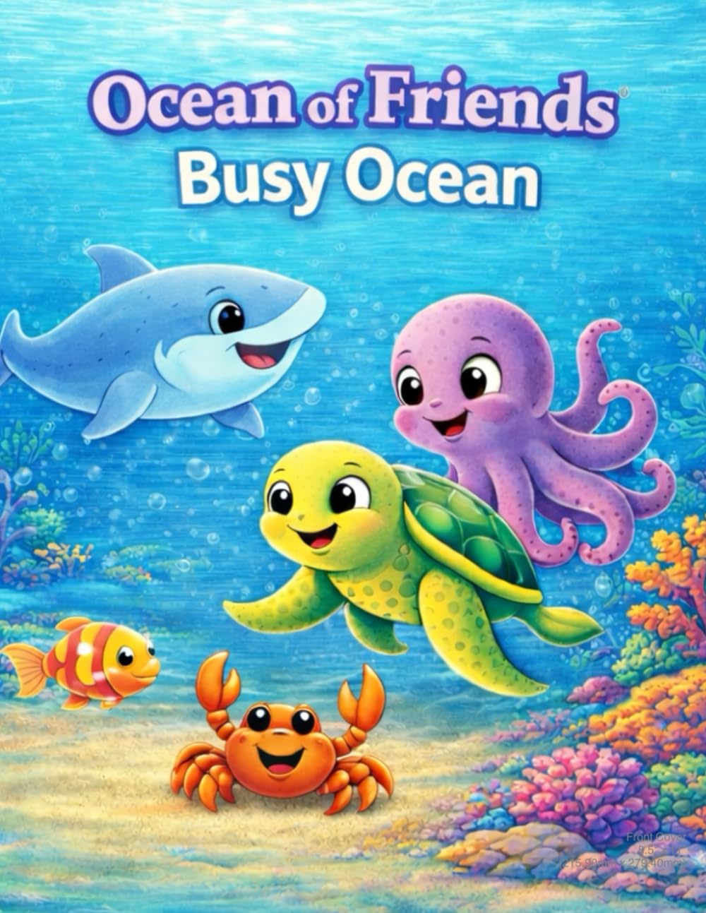 Ocean of Friends: Busy Ocean: Fun and Detailed Coloring Book for Kids Ages 4–8 (Ocean of Friends Coloring Books)