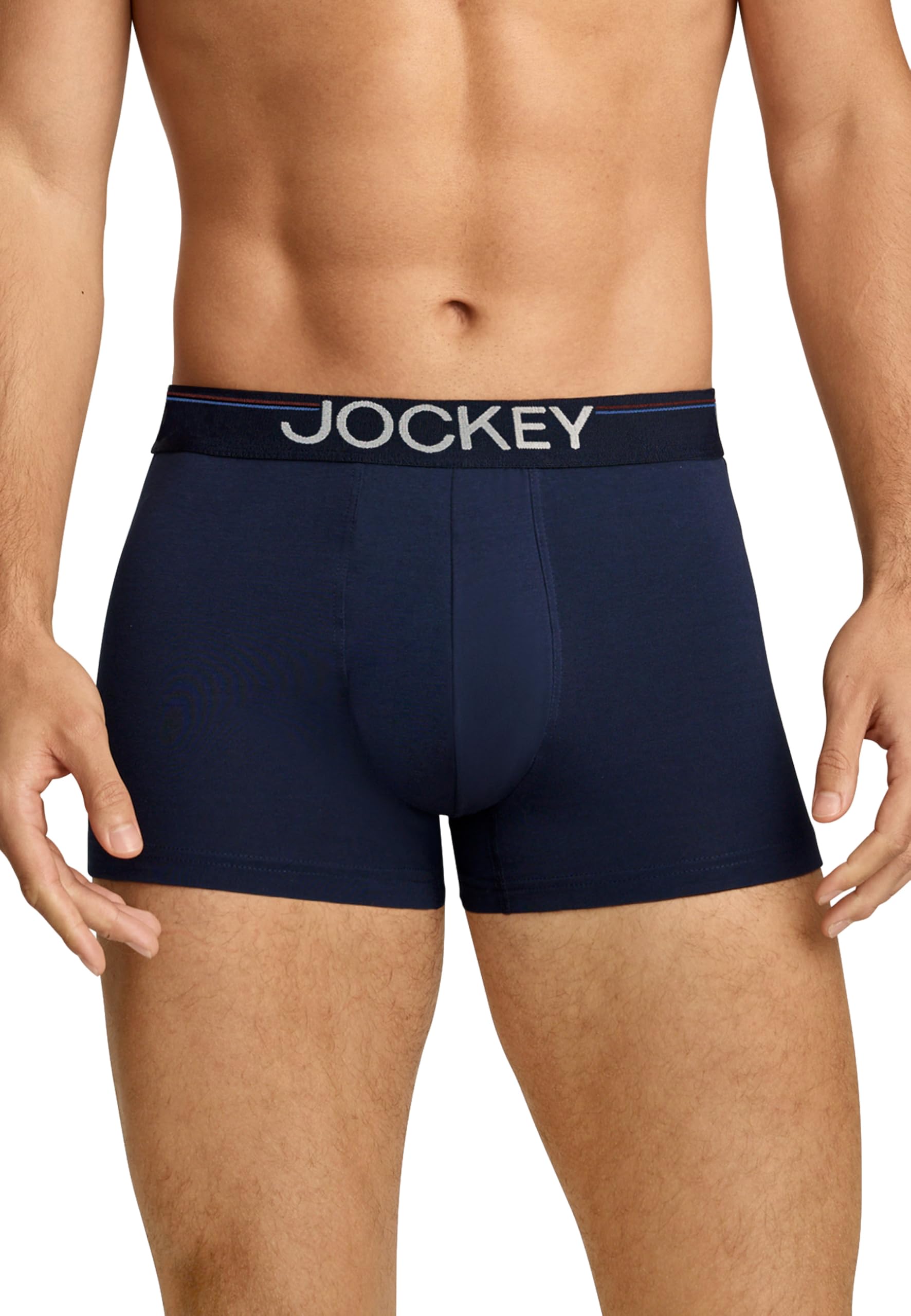 Jockey Herren Cotton Stretch Comfort Trunk - 3 Pack