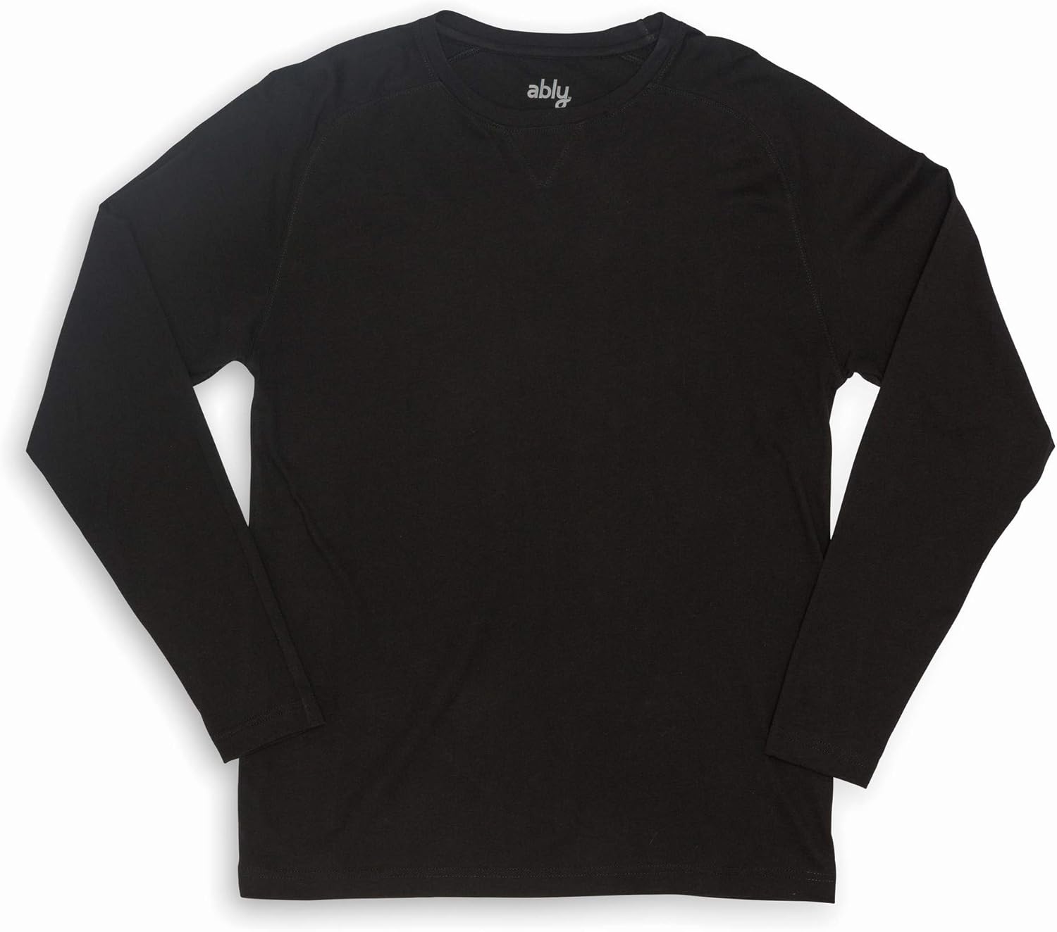 Ably Papa Men's Raglan Long Sleeve Tee | Repels Liquids, Stains, and Odors