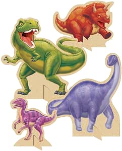 Creative Converting Dinosaur Adventure Table Cover - 54 X 108 Inches, Plastic, Multicolor Dino Design, 1 Count - View #13