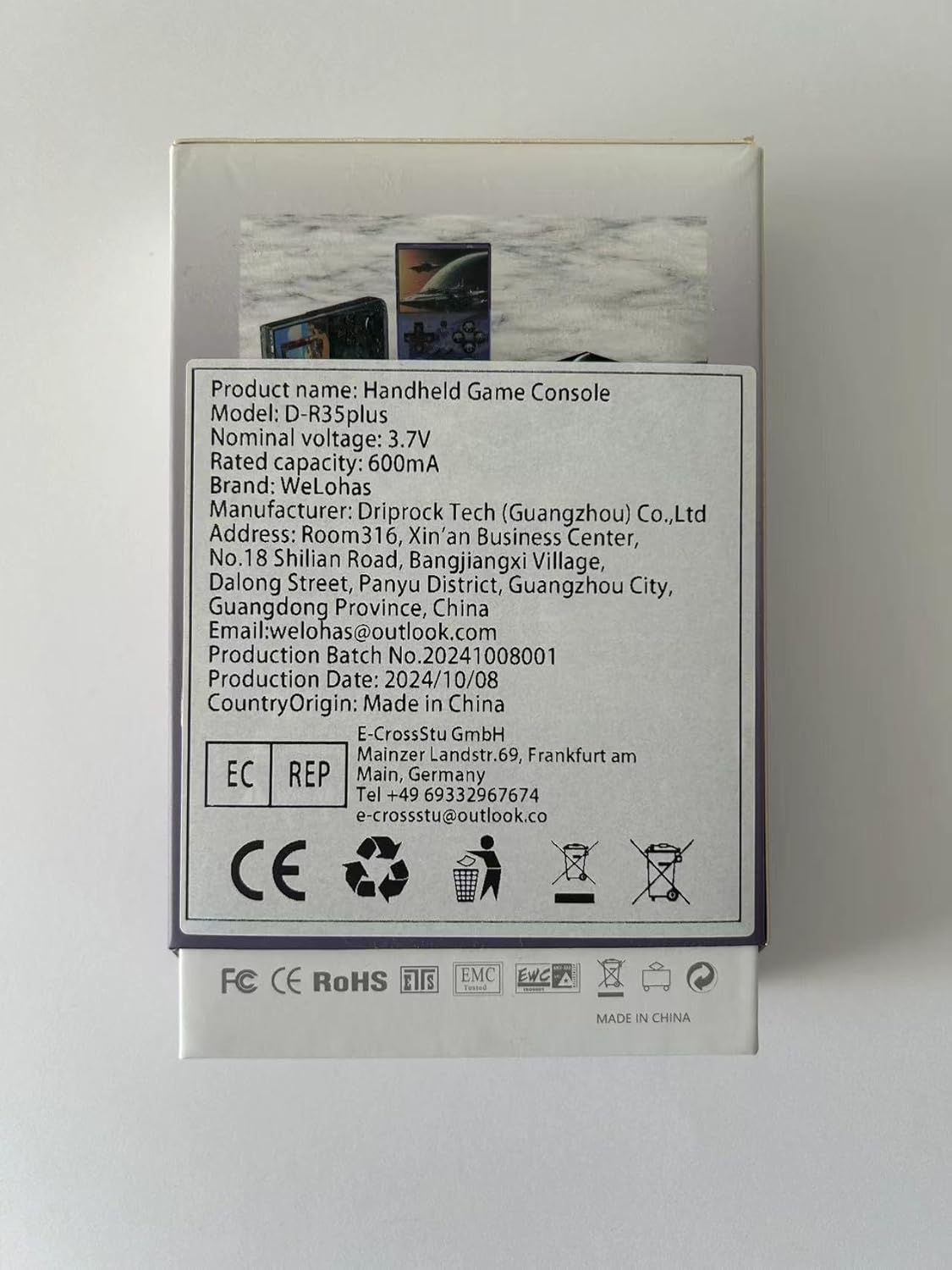 WeLohas Retro Gaming Device,Handheld Games with Linux System ,64G TF Card Preloaded 15000+ Fun Video Games,3.5'' IPS Screen,Portable Handheld Emulator Gift for Teens Adults,Purple image 9 of 13 B0DN9NK5XS