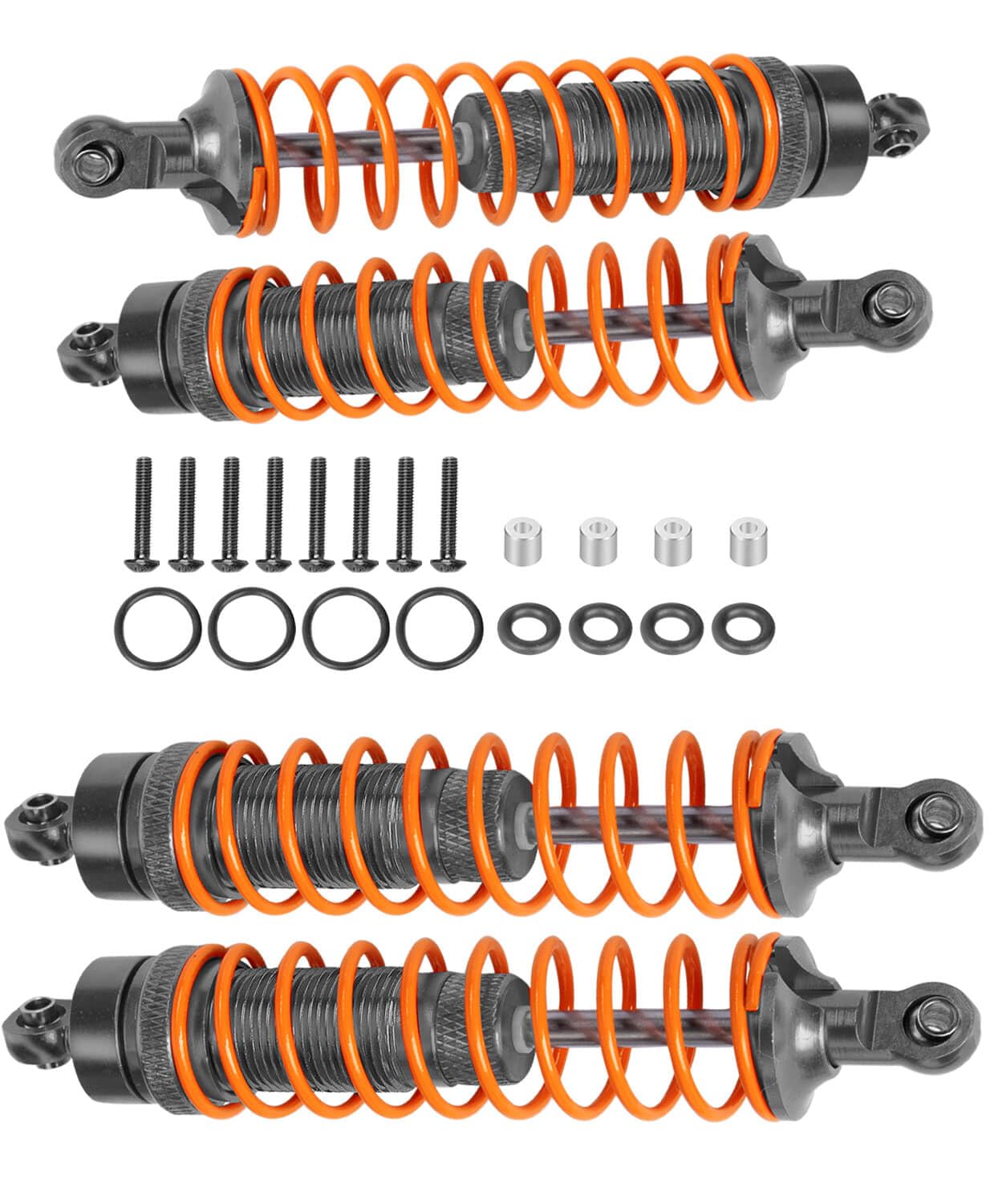 Mesimsple Nouvelle Version Amortisseur avant et arrière pour Arrma 1/10 Senton 3S Amortisseur avant et arrière Granite 550 Mega 1/8 Typhon 3S BLX Pièces de mise à niveau de la série Mise