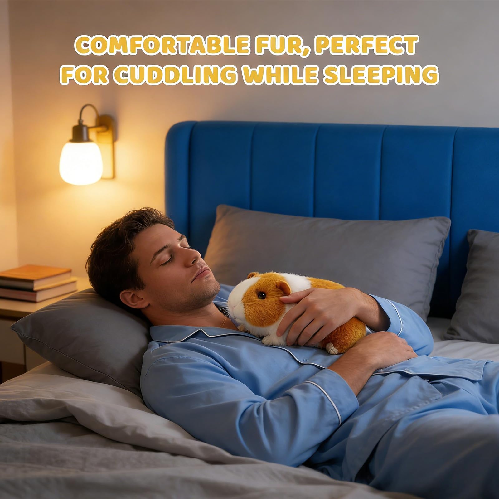 Cuddly Toy Guinea Pig Gifts, Soft Guinea Pig Stuffed Animal for Home Decor and Gifting, Guinea Pig Teddy with Realistic Details for Collectors and Animal Lovers, Measuring 18x9x12 cm - Image 4