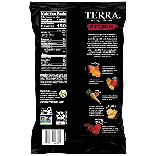 Vista 65 de Terra Patatas fritas con sal marina, 6 onzas