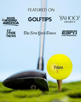 Polara Self-Correcting Golf Balls High-Performance Golf Balls with Soft Feel, Anti-Slice & Hook Correction, Exceeds USGA Limits, Dimple Design for Maximum Distance, Golf Accessories for Men & Women
