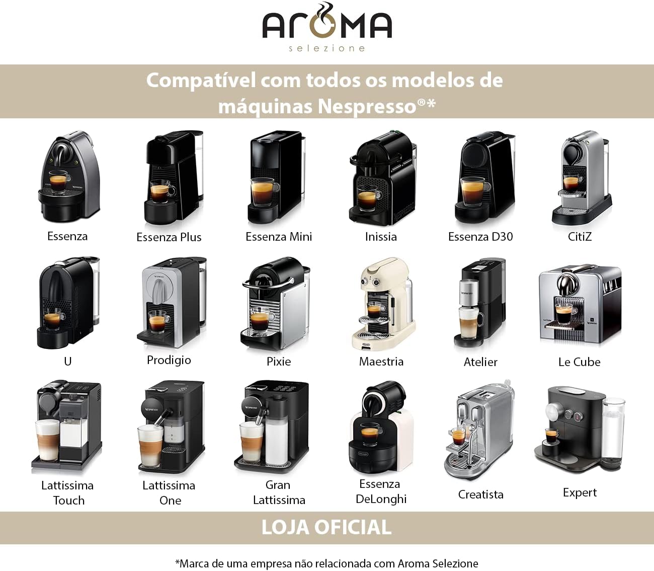 Aroma Selezione Cápsulas De Chá Capim Limão E Menta Compatível Com Nespresso Contém 10 Cápsulas