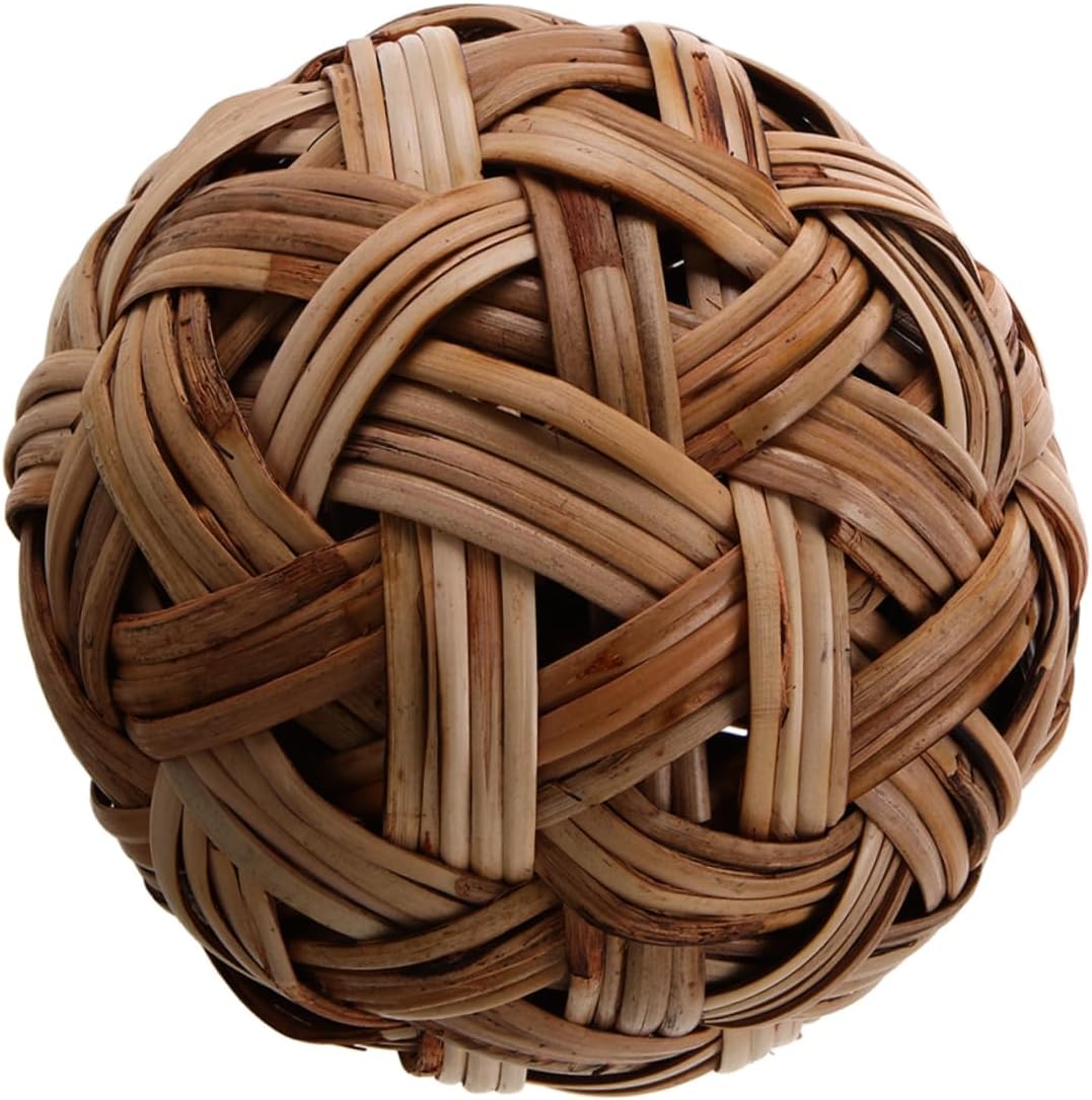 Zerodeko Woven Ball Decor Decorative Sphere for Indoor Outdoor Activities Vintage Chinese Kickball Unique Tabletop Adornment Attention Grabbing Photo Prop