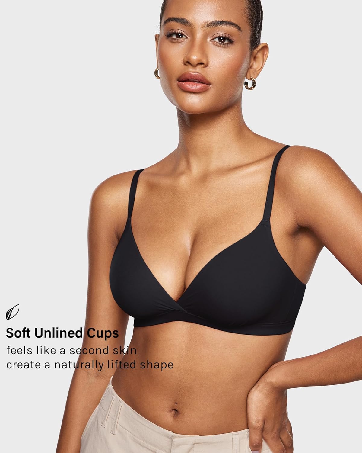 LAJERIN Strapless Bras For Women Nude Bra Push Up Women's