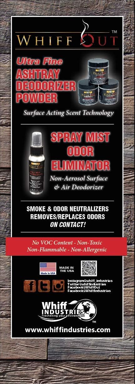 2lb Deodorant Powder in Classic Scent & 2 oz Classic Spray Mist Bundle- Oil Color and Aerosol Free Spray Eliminate Stale Smoke Aroma On Clothing and Ashtray