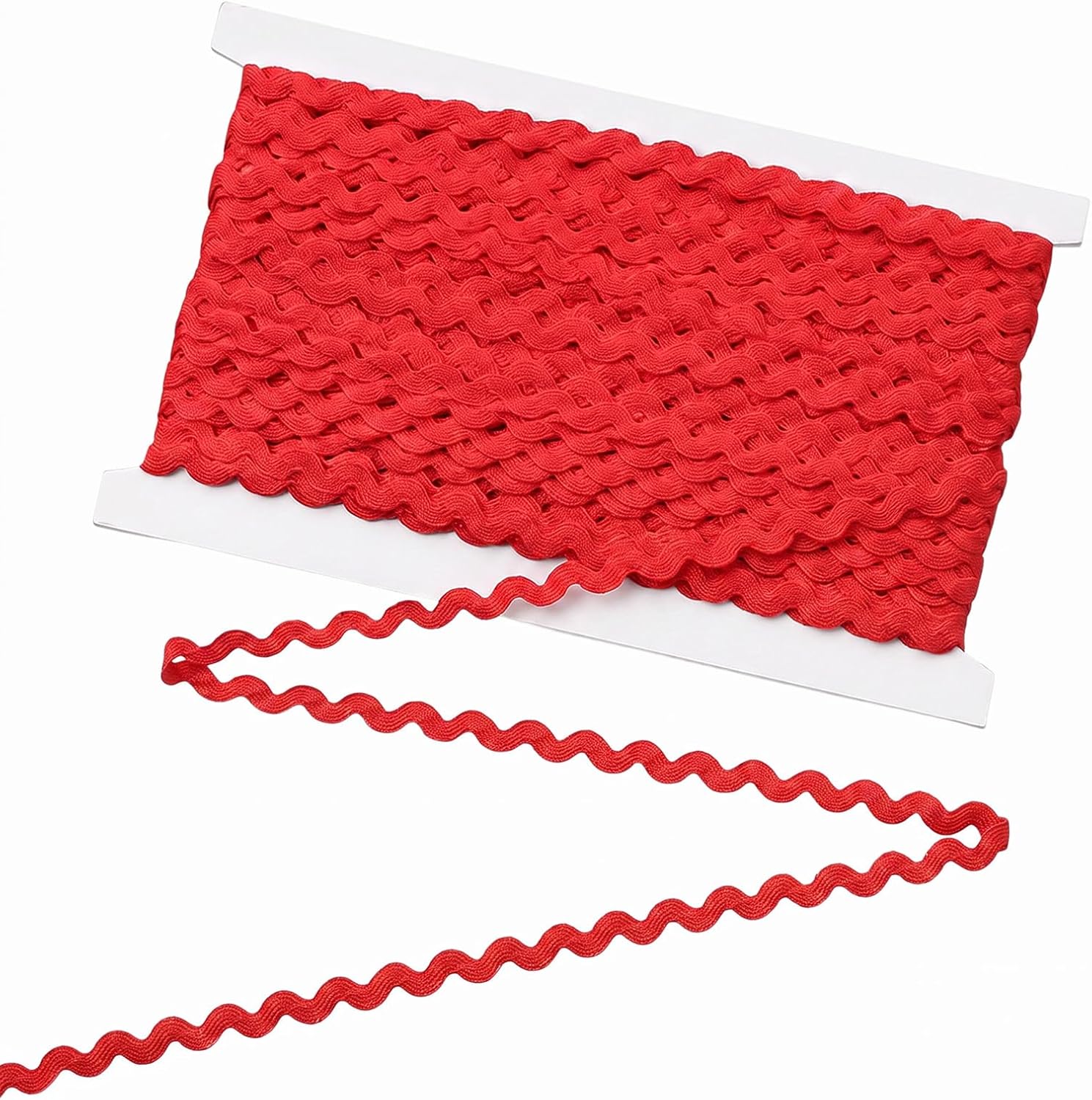 Rick Rack Trim for Sewing, 27 Yards 5mm Wave Bending Trim (White)
