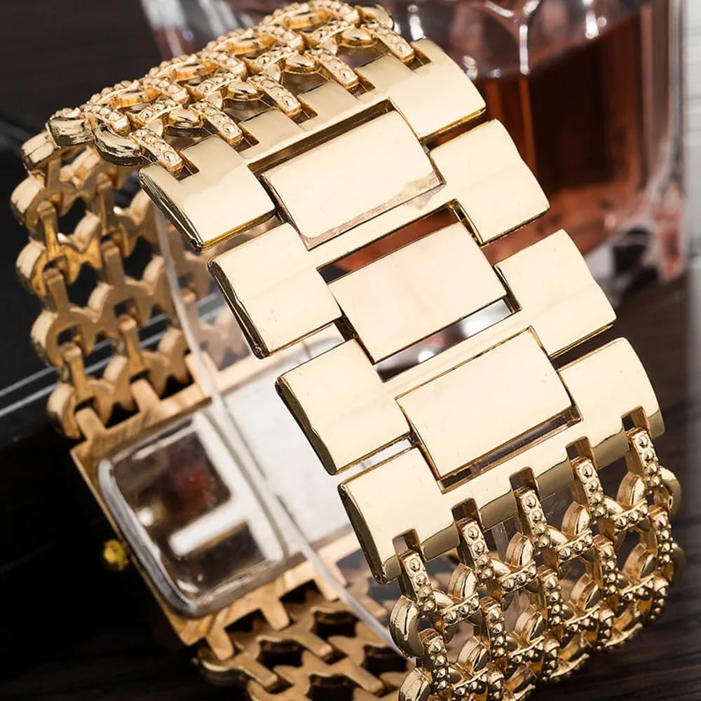 SENRUD Fashion Cuff Bracelet Watches for Women Luxury Rectangular Dial Analog Quartz Wrist Watch Gifts for Ladies - Image 6