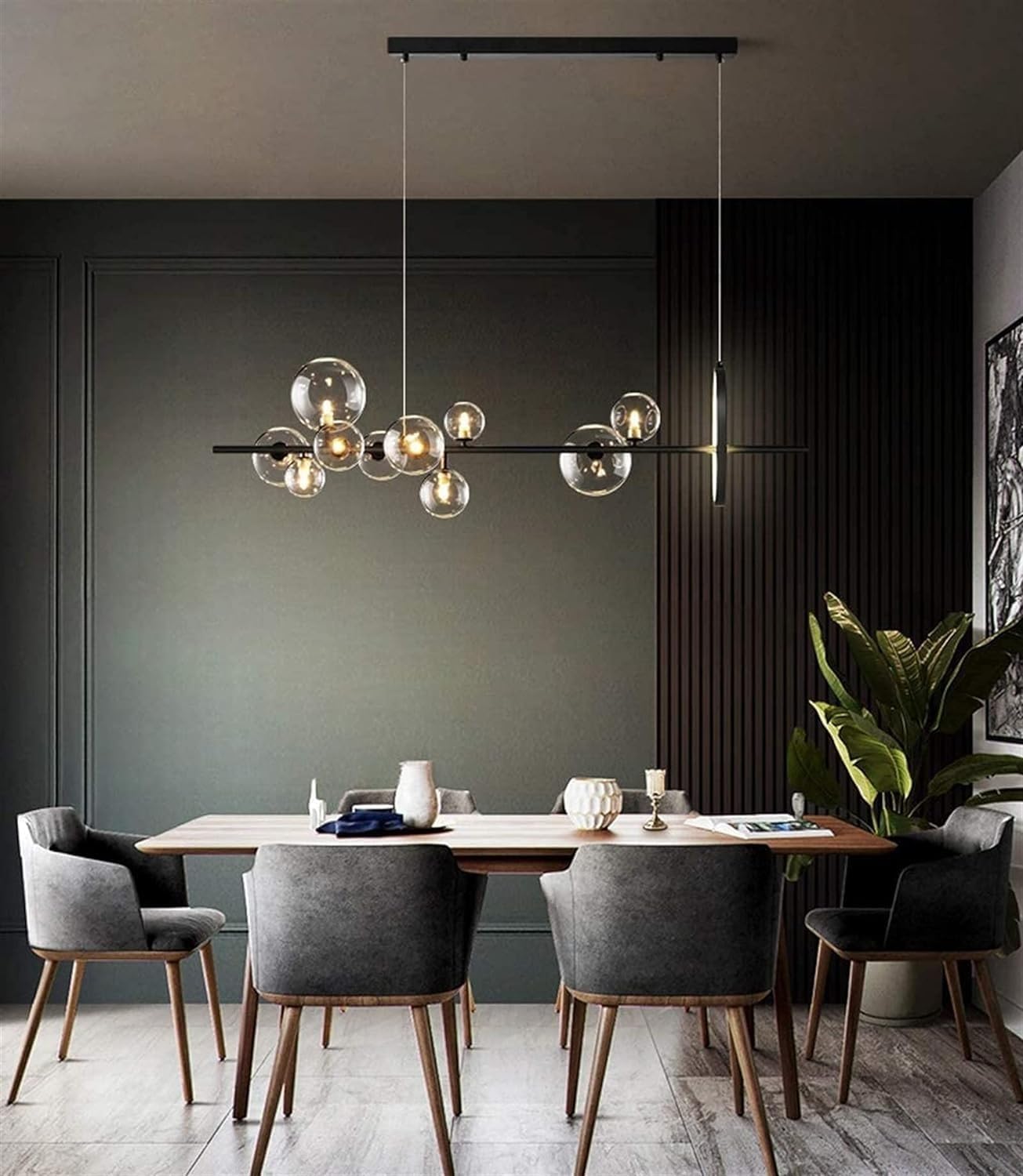 Lustre moderne à bulles en verre de haute qualité design G9