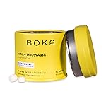 Boka Travel Size Mouthwash Tablets - Hydroxyapatite, Fluoride Free & Alcohol Free - Chewable Tablets to Freshen Breath - (90 Pcs, Citrus Mint)